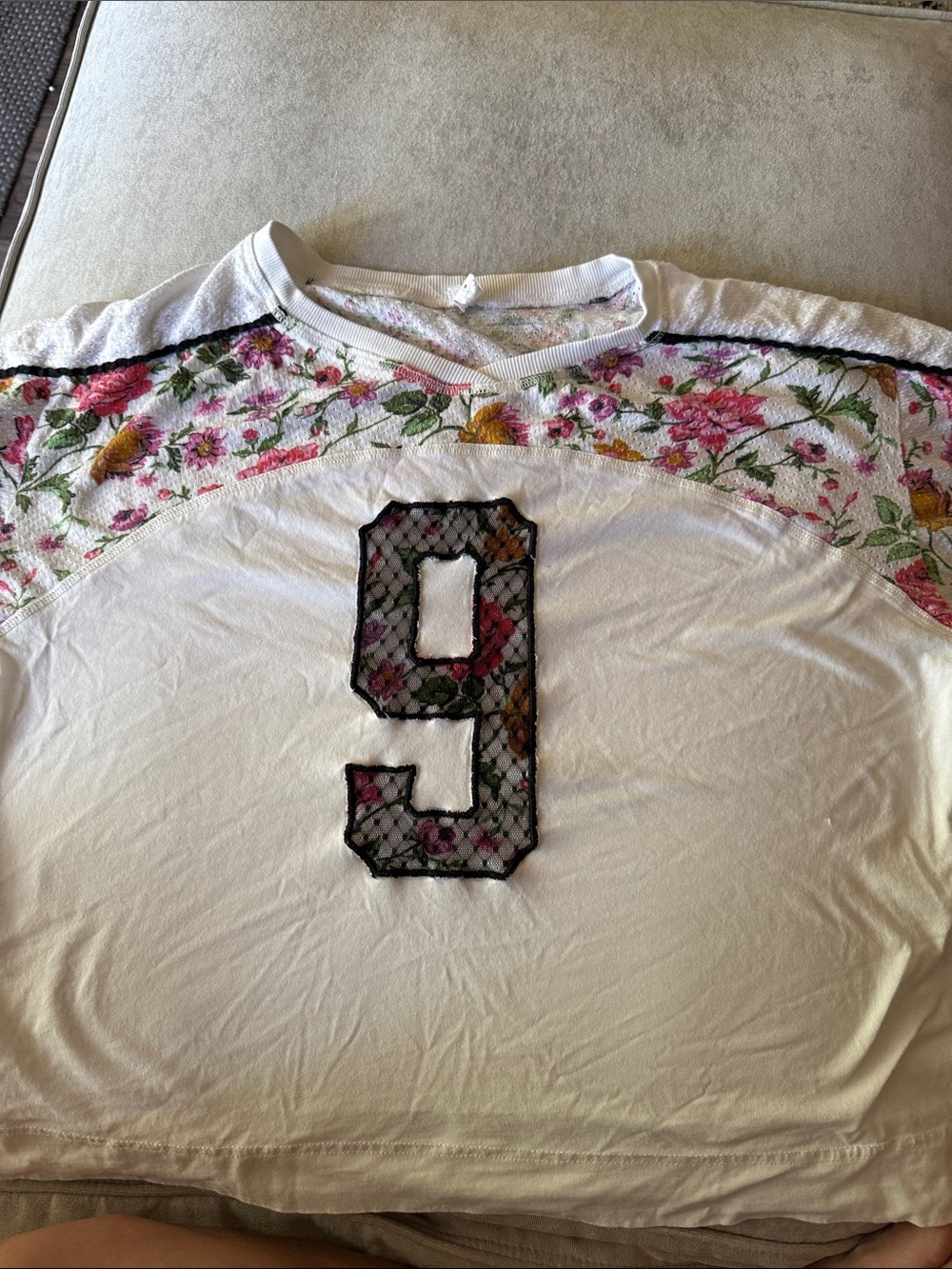 Anthropologie Daily Practice Floral 9 Print Women's Tee Jersey